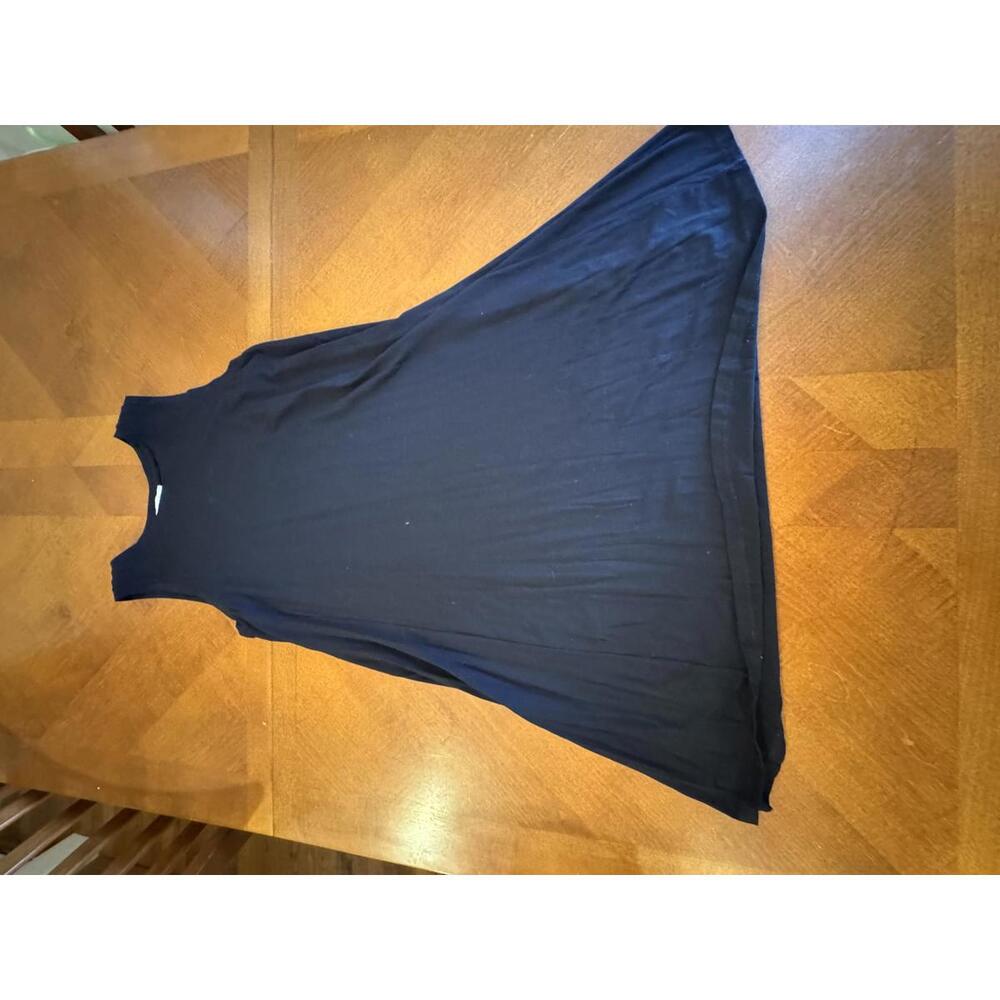 Black Sleeveless A-Line Dress Loft size medium prtite